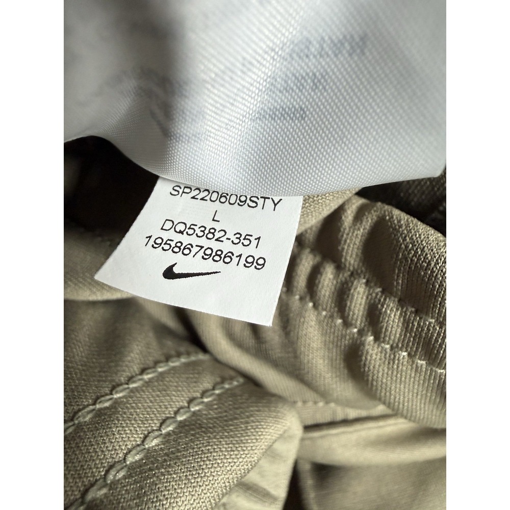 Nike Sportswear Pants Womens Large Green Tape Trend High Rise Loose Fit Wide Leg - Picture 13 of 15